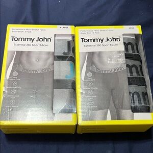 2 Tommy John 3-Pack Essential 360 Sport Micro Boxer Briefs Size Xl